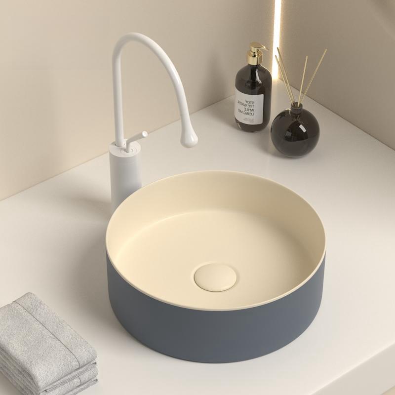 Ceramic Modern Table Basin, Bathroom Vanity Basin, Household Hand Wash Basin For Hotel, Balcony And Toilet,  Basin For  Was