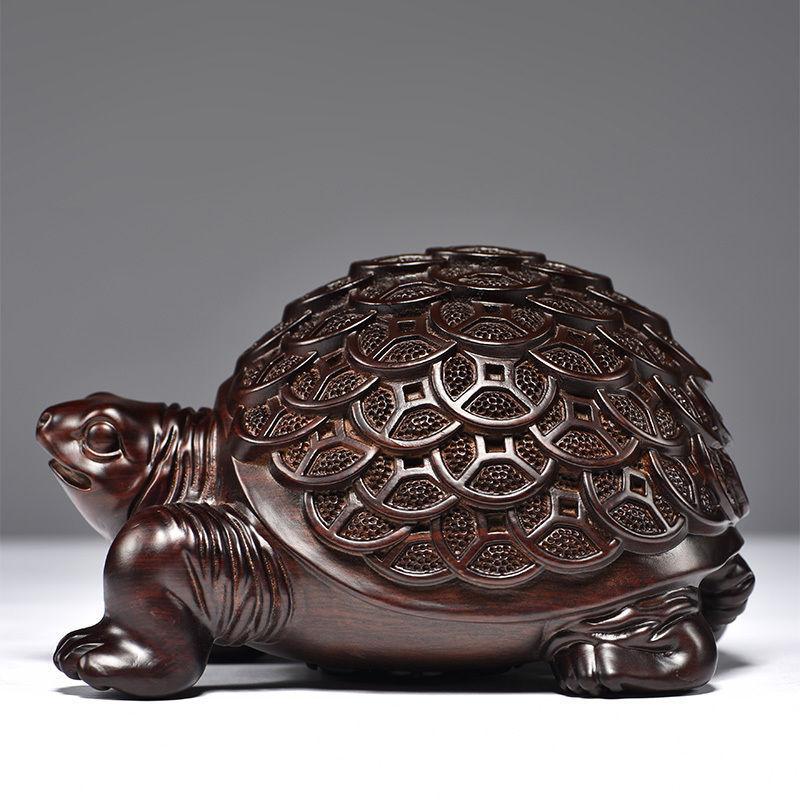

Wood Carved Scarab Living Room Decoration Office Desktop Feng Shui Transfer Decoration Red Solid Wood Turtle Gift ебеновий