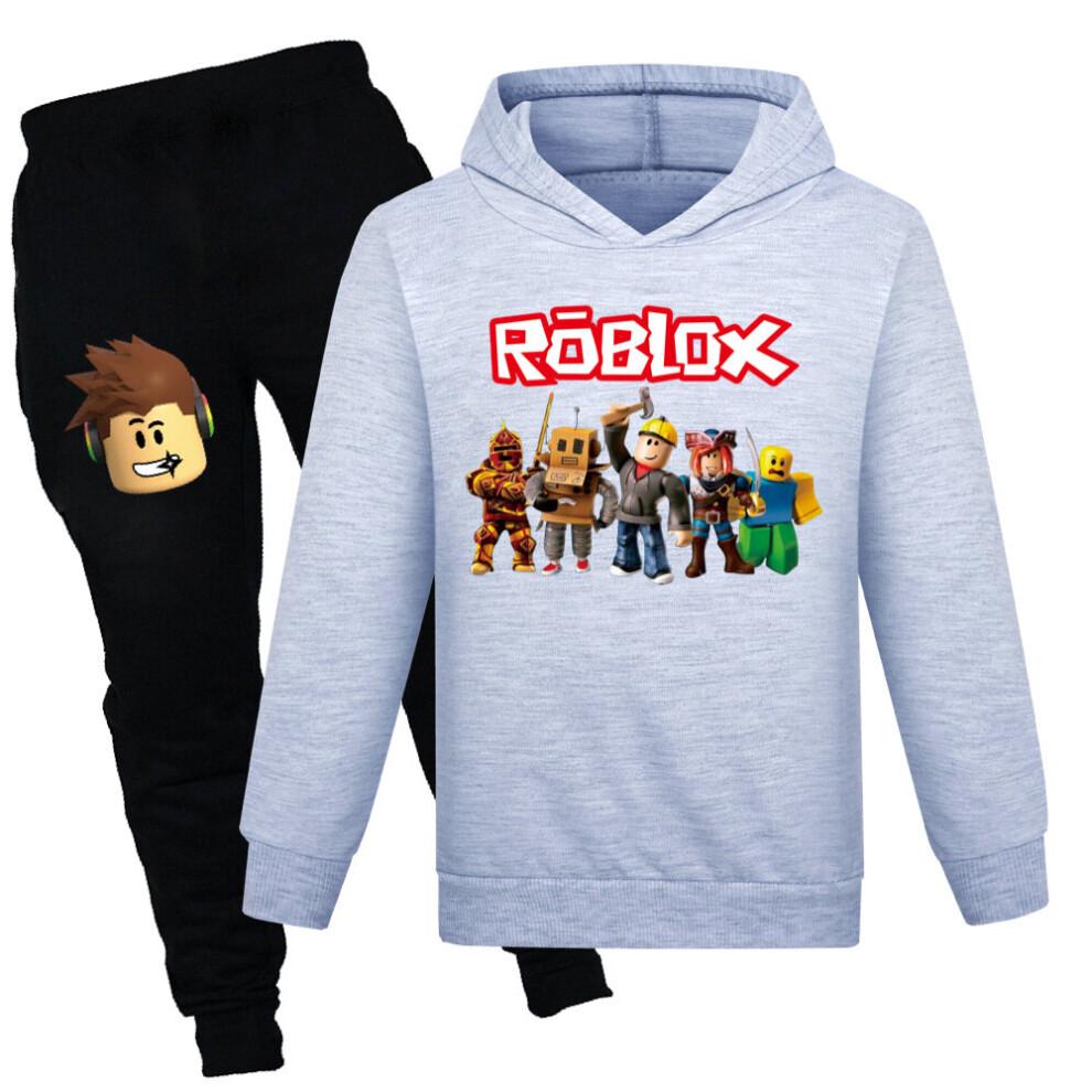 Дитячий Хлопчачий Набір ROBLOX Худі Толстовка Верх Штани З Довгим Рукавом Спортивний Костюм Спортивний Одяг Домашній Одяг Комплекти