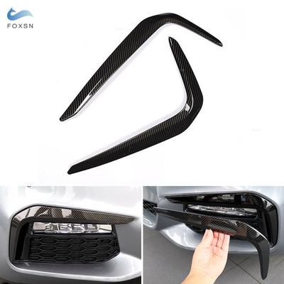 BMW 5 Serisi için G30 530liM G38 M Spor Araba Kafa Ön Sis Işık Lambası Göz Kapağı Kaş Şerit Kapak Trim Aksesuarları Karbon