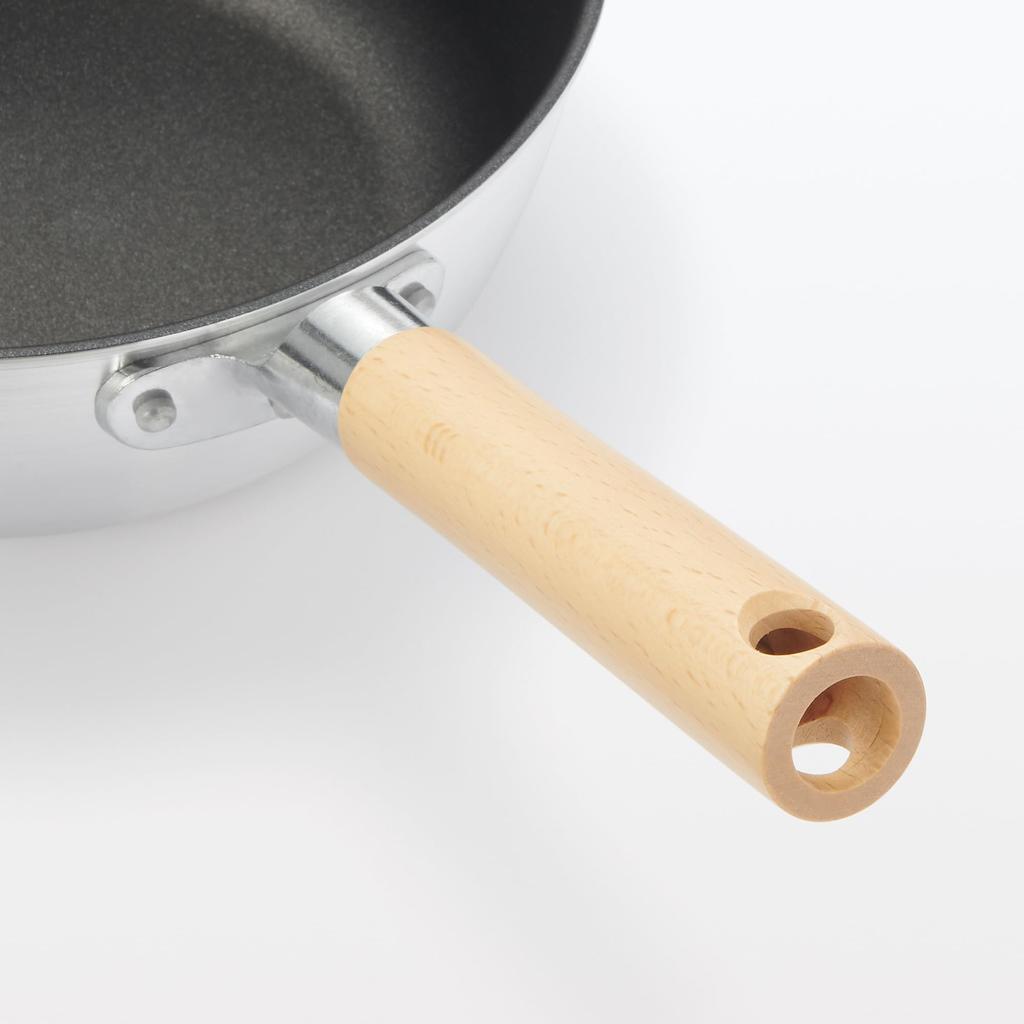 MUJI Frying Pan deep gas stove Can also be used as a pot 83453961 Non-stick (24cm diameter, type, only) - -