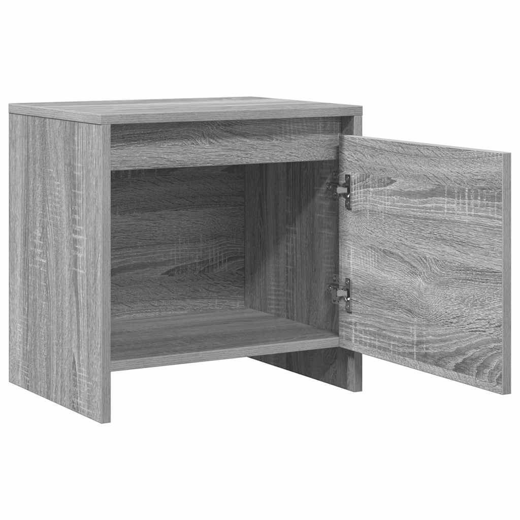 Nightstand Gray Sonoma 45x34x44.5 cm Particleboard