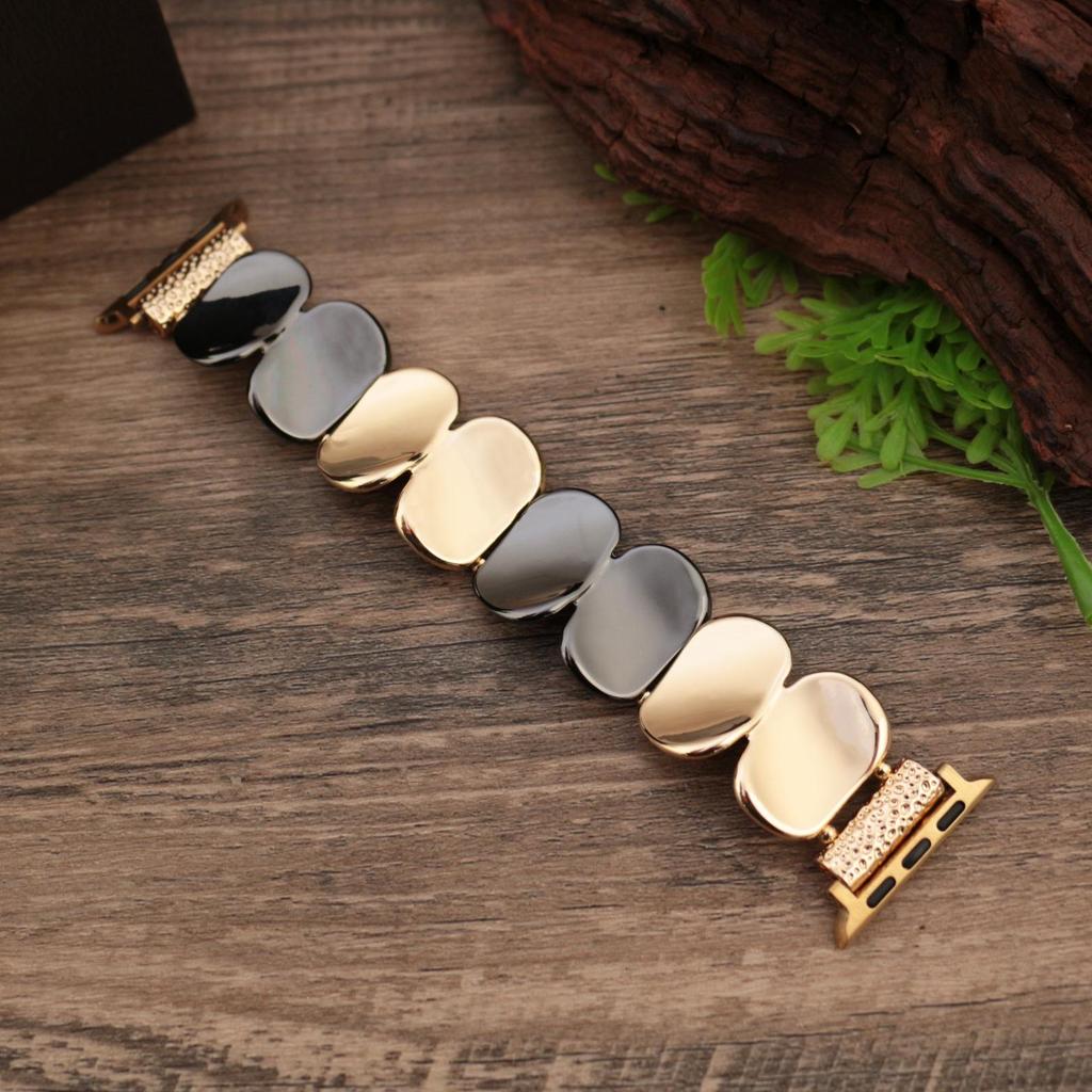 Sequin Metal Stretch Chain for Apple iWatch Strap, Cross-Border Best Seller