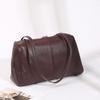 Crystal Vegetable-Tanned Cowhide Leather Crossbody Handbag - 2025 Autumn/Winter Soft Shoulder Tote