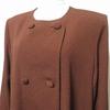 Used #anc Shisendo Hitoshitamura Coat Brown Crepe Reversible No Color Floral Pattern Japanese Pattern Stole Long Women's [968939]