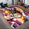 Monkey D Luffy Flannel Pattern Square Carpet,Area Rug,Carpet Rug for Living Room Bedroom Sofa Playroom Decor,Non-slip Floor Mat