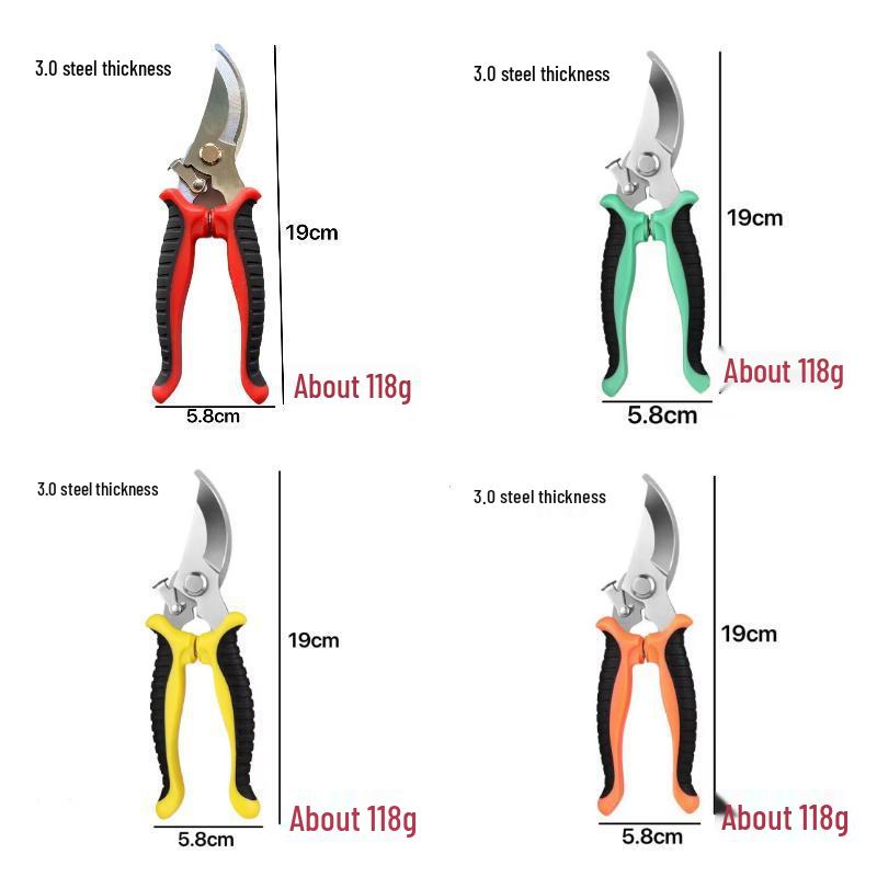 Stainless Steel Large-Sized Multi-Functional Pruning Shears for Garden and Household Use
