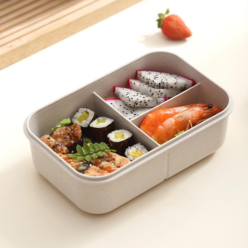 Microwaveable Bento Box for Office Workers, Girls, Students - Light Meal, Fat Loss, Divided Lunchbox