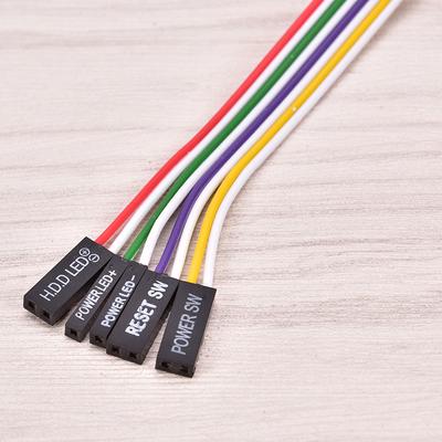 Atx Pc Compute Motherboard Power Cable 2 Switch On/Off/Reset W/ Led Light 68Cm