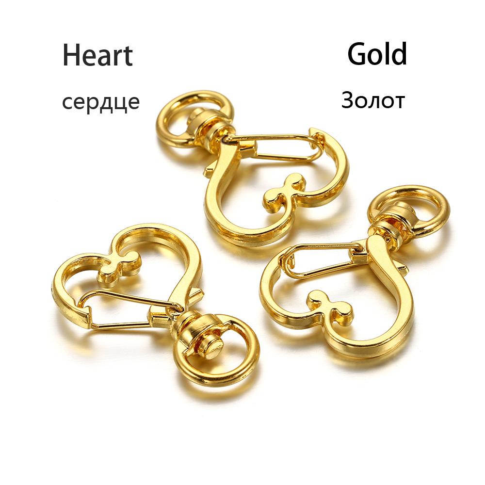 10Pcs/Lot Mix Color Keychain Moon Dog Cat Dolphins Cloud Heart Key Chain DIY For Jewelry Making Findings Accessories Supplies