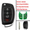 CN020079 Aftermarket Flip Remote Fob 4 Button Key Control 434Mhz FCC 95430-3S400 / 95430-3S401 For Hyundai Sonata 2011+