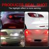 2PCS LED Rear Bumper Reflector Brake Lights Canbus For Mazda 6 2003-2008 Red/Smoked Lens Tail Stop Warning Lamps Car Accessories