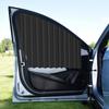 4pcs Magnetic Car Sunshade Cover Summer UV Protection Side Rear Window Curtain Black Mesh Sun Shade Cover Auto Car Accessories