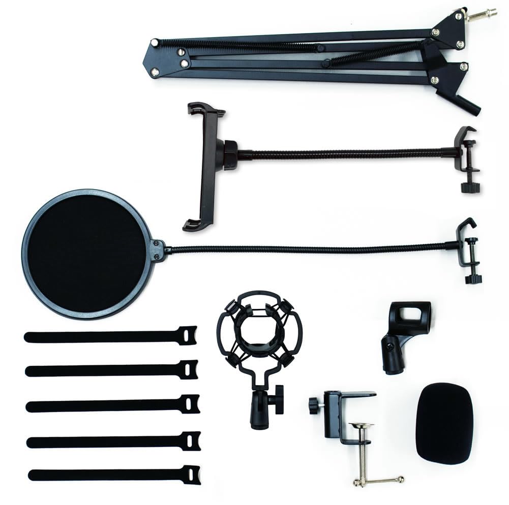 ARTRIG MAS-2 Microphone Arm Set, 70cm Arm Length [For Audio Recording, Video Streaming, Video Shooting, and Web Conferencing]