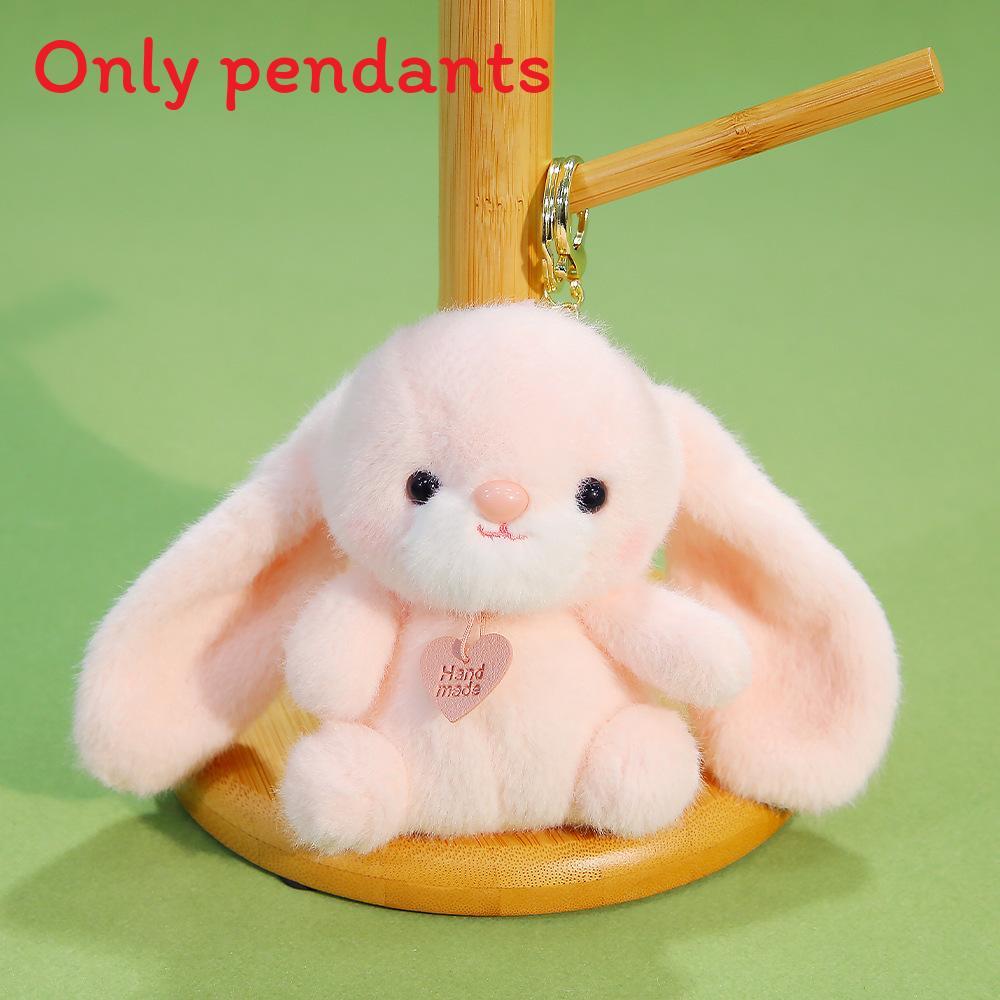 Plush Rabbit Keychain With Heart Pendant Design For Backpack Decor And Collectible Gift