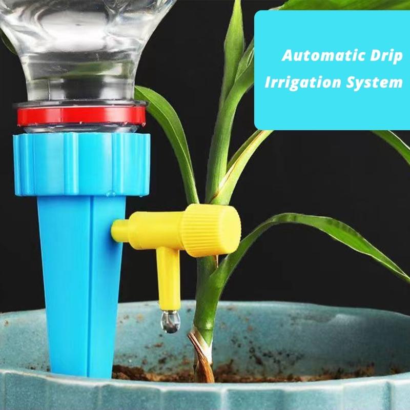 Pack Of 12 Adjustable Drip Irrigation Tools For Simplified Watering Of Indoor And Outdoor Plant