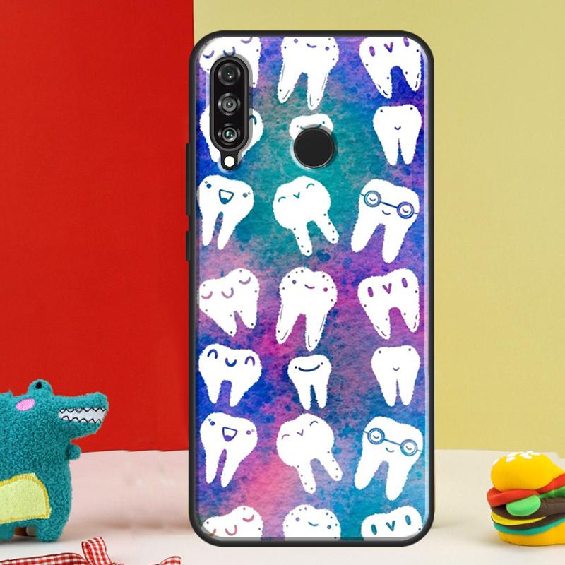 Dentist Dental Dent Tooth For Huawei Nova 12s 12i 11i 8i 9 10 SE Y91 Y90 Y60 Y70 Y72 Y61 P20 P40 P30 Lite P60 Pro Case