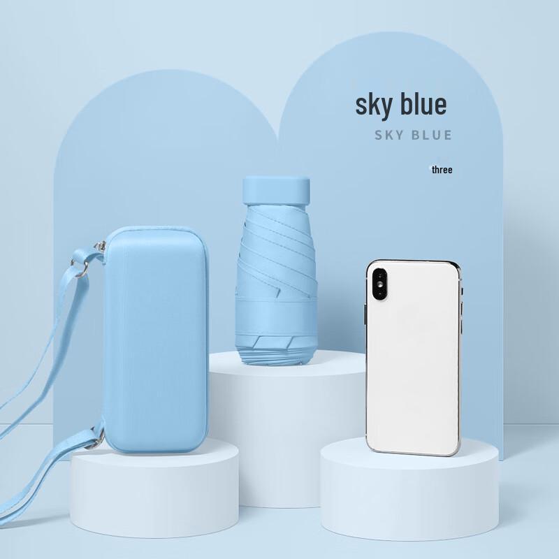 Red Leaf Ultra-Compact Capsule Umbrella