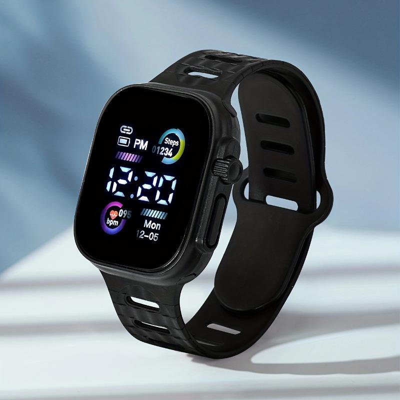 1PACK Cool Fashion Watch Men's and Women's Sports Heart Rate Unicorn Student Electronic Watch