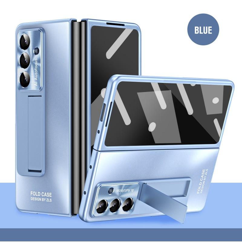 Case Galaxy Z Fold7 Fold5 Screen Protector Stand Shockproof Anti-fingerprint PC Electroplated Foldable Slim