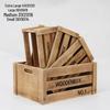 Rectangular Retro Wooden Fruit Storage Box