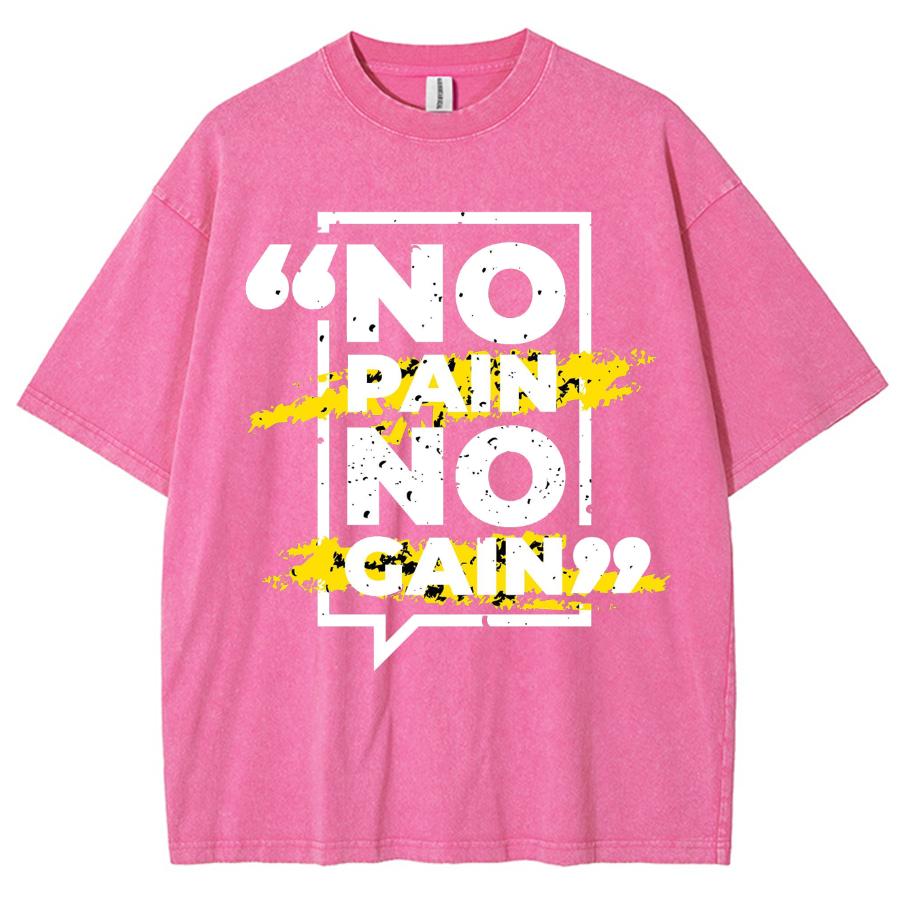 Summer Women's Washed T-Shirt NO Letter Graffiti Print Casual Design Sense Short Sleeve Unisex Oversized Tees