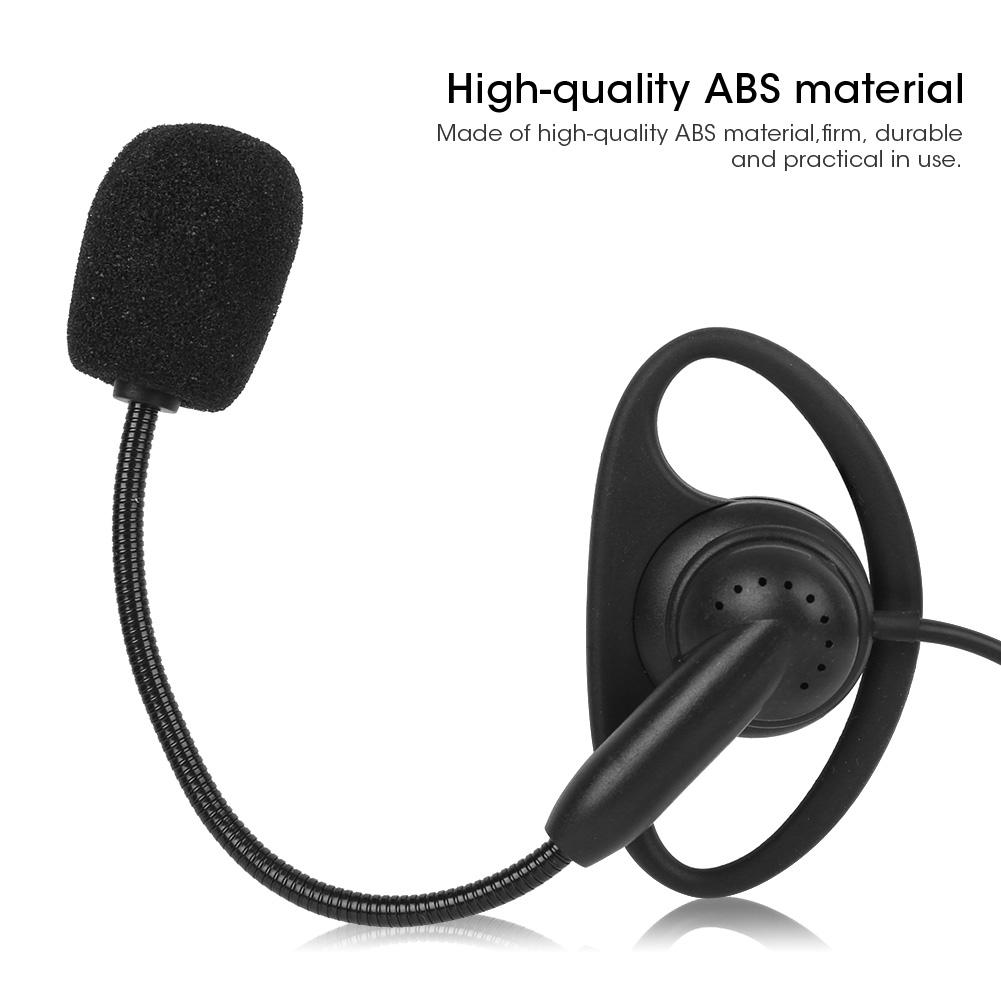 3.5mm Ear Hook Two Way Radio Earphone Bluetooth Wired Intercom Headset for V6 V4 Motorcycle
