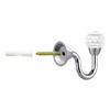 Exquisite 2PCS Curtain Holdback Drapery Holders with Clear Crystal Ball Silver