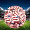 Football Club Print Size 5 Soccer Ball, PU Wear Resistant Football for Match Training and Daily Practice, Birthday Gift for Soccer Fans