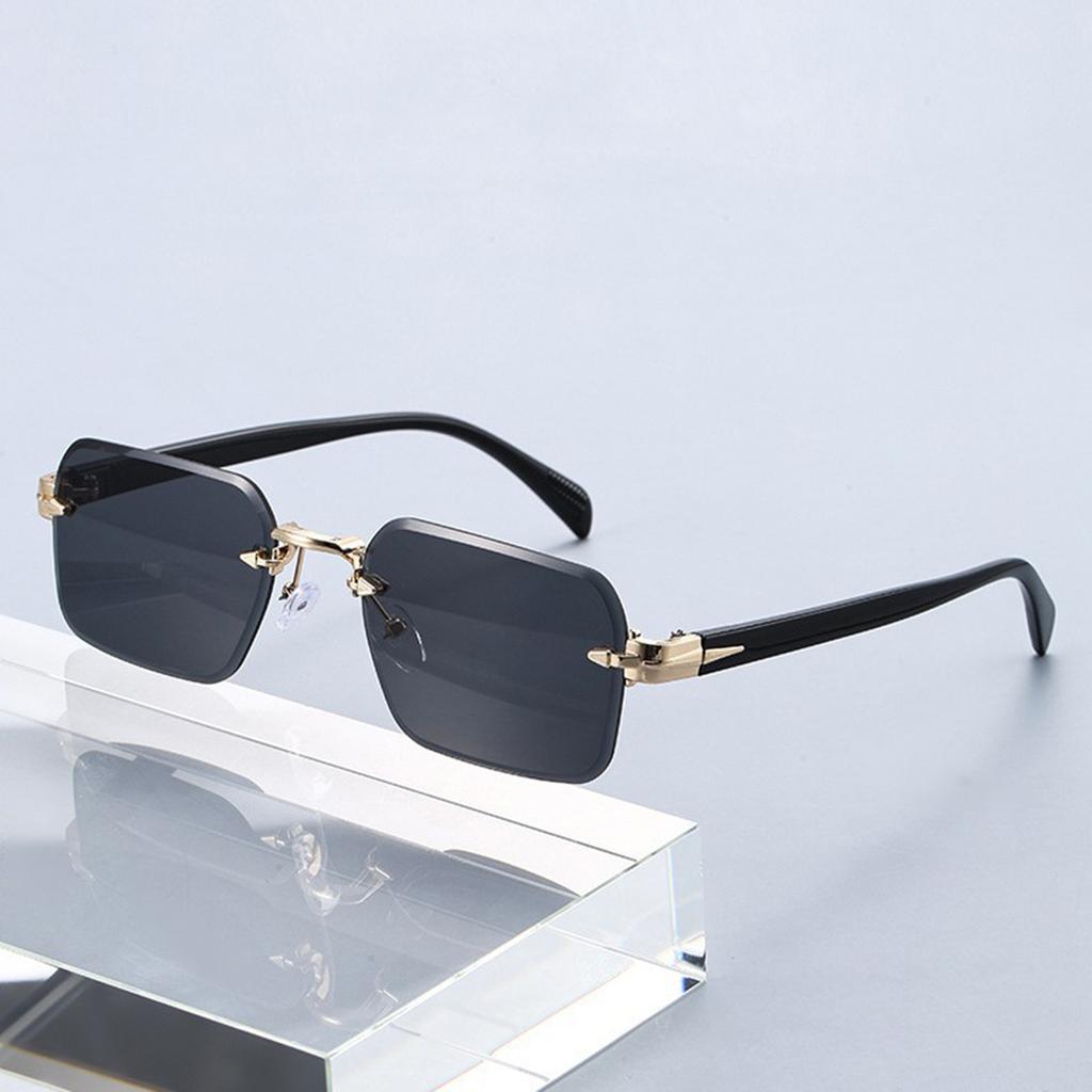 New Trendy Frameless Fashionable Glasses for Men, Beveled-cut Glasses for Women, Personalized Glasses