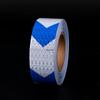 Arrow Reflective Stickers Blue-White 2inch*16FT Safety Tapes Self-Adhesive Conspicuity Warning Strips Reflectors Film For Trucks