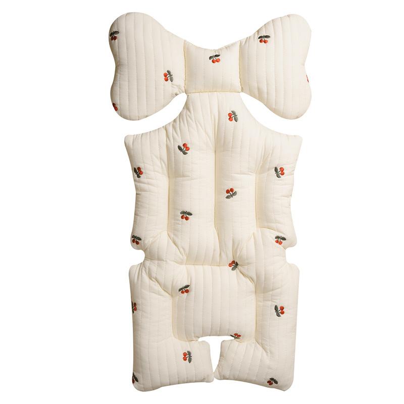Autumn and winter warm baby stroller seat cushions thickened cotton child stroller baby seat cushions universal four seasons вишня
