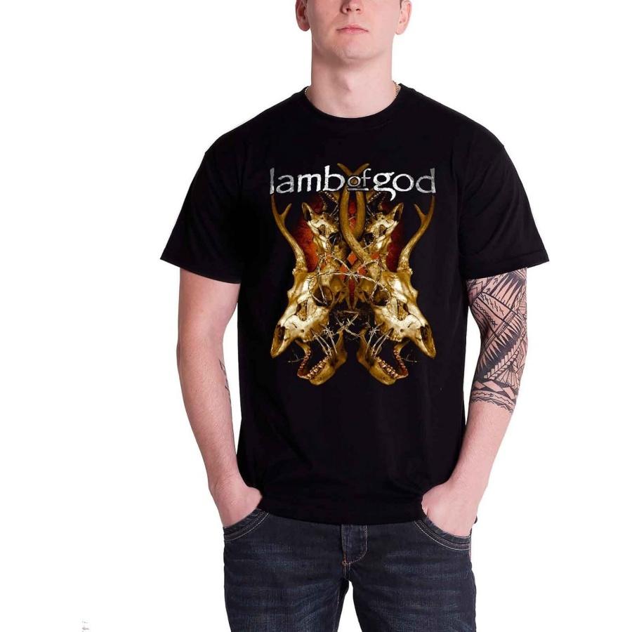 Lamb Of God Tangled Bones band logo Official Mens New Black T Shirt S