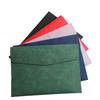 A4 Waterproof Leather File Folder, Large Capacity Business Document Bag with Custom Logo Options