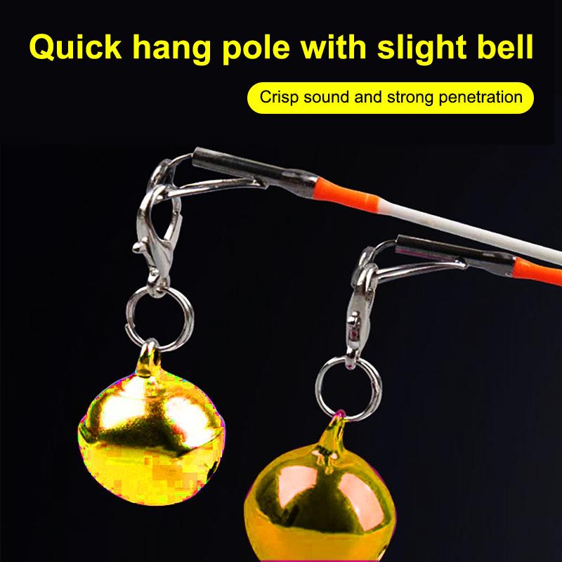 10/20Pcs New Quick-Clip Fishing Bell Alarm Auto-Alarm For Rig/Boat Fishing Rods Used For Night Fishing/Ice Fishing