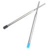 10Pcs G2 Ballpoint Pen Refills, 1Mm Medium Point With Spring Universal, Metal Steel Pipe, Black/Blue Replacement Refills