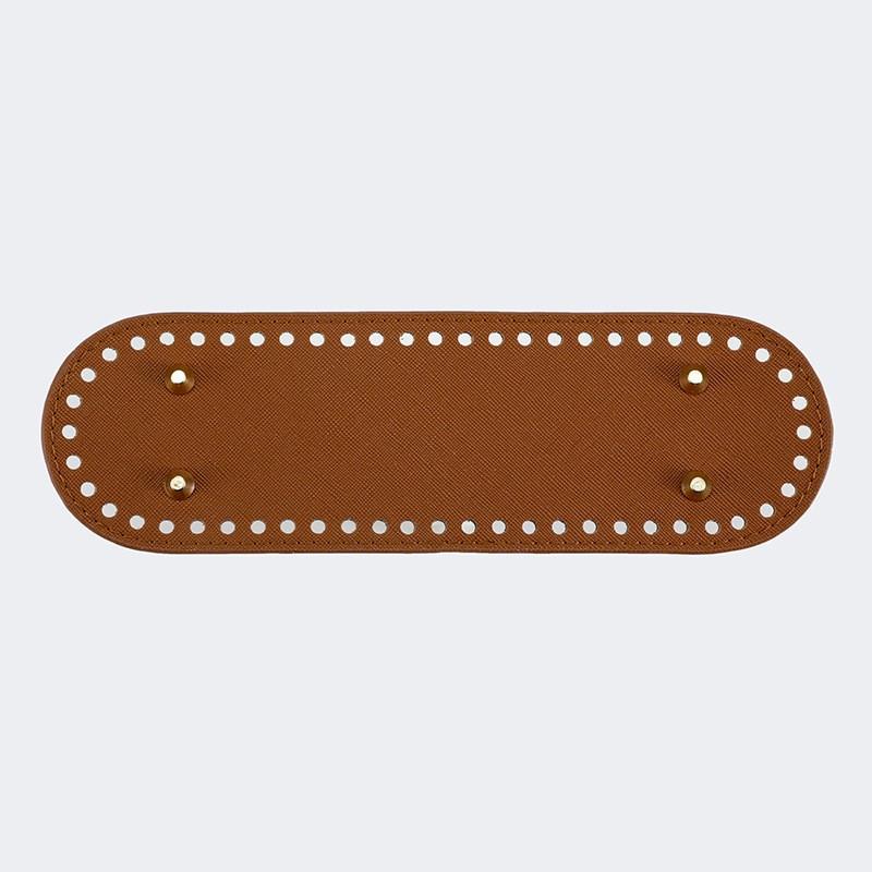 Fondi Ovali Lunghi in Ecopelle Borsa Base per Maglia all'Uncinetto Fatta a Mano Accessori per Decorazione Casa