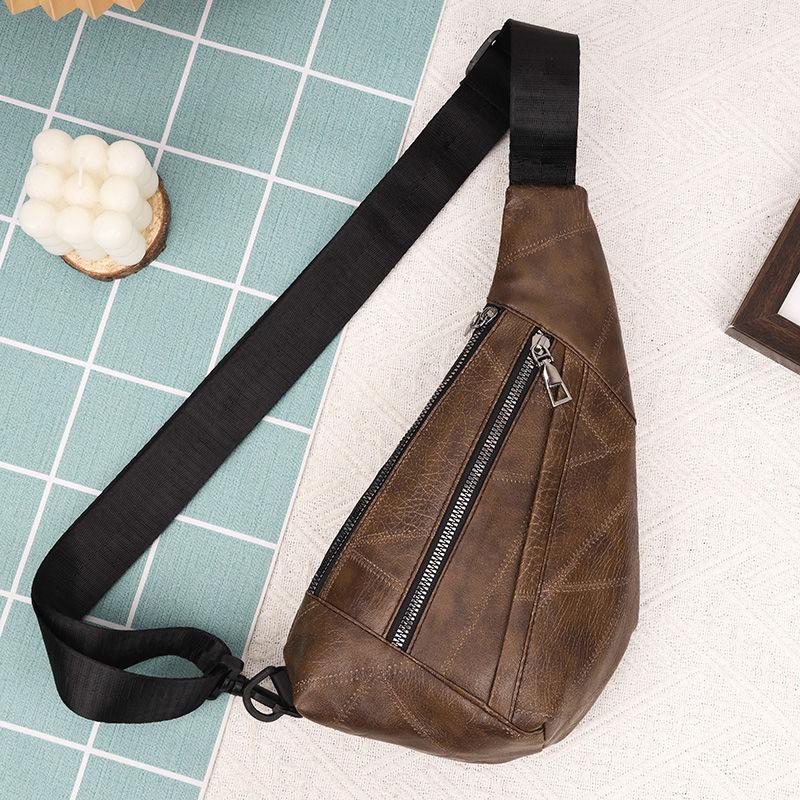 

Сумка на пояс, водонепроницаемая сумка через плечо, спортивная ретро-сумка из искусственной кожи для мужчин и женщин, модная повседневная маленькая сумка на одно плечо для отдыха на открытом воздухе