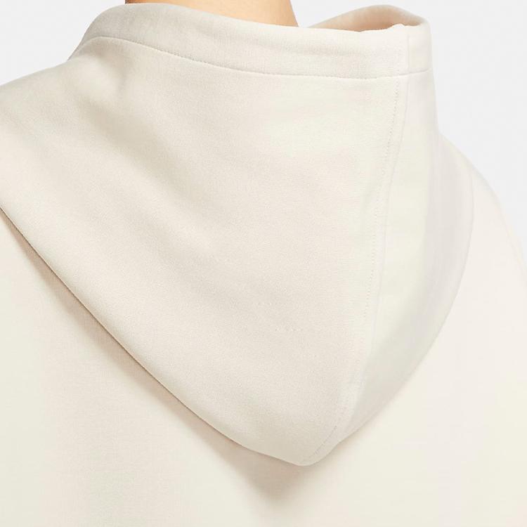 Nike Sportswear Hooded Sweatshirt Women Tops Oatmeal DH4091-138