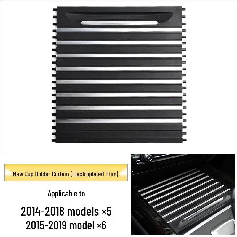 

BMW X5/X6 Cup Holder Pull-Out Trim: Tea Cup Pull-Curtain Cover Plate & F15 Center Console Drink Holder Trim