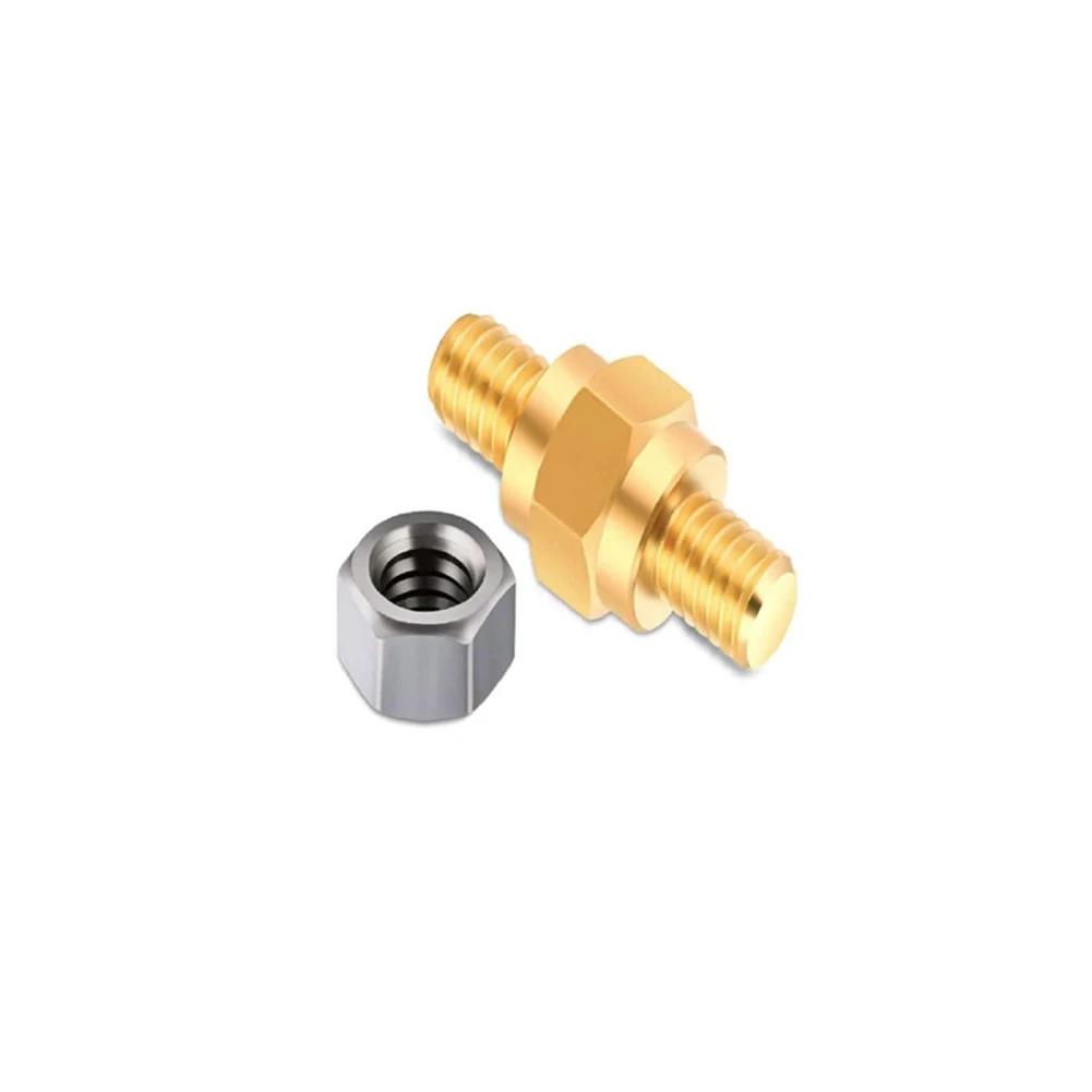

1/2/4pcs 3/8-16 Car Heavy-duty Brass Battery Terminal Connectors Threaded Seamless Installation for Assorted Safe Connection