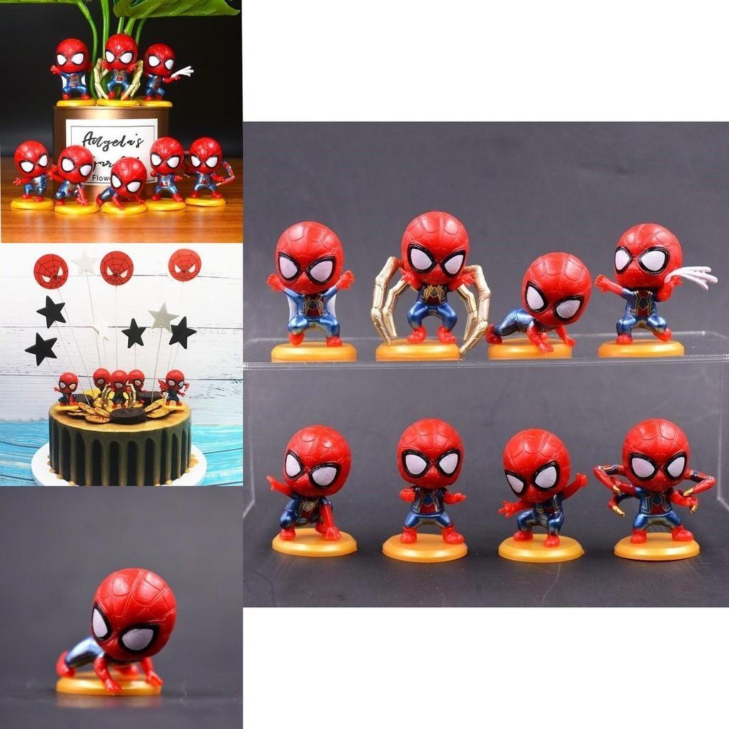 Pvc Spiderman Figures Perfect Cake Ornament For Superhero Fans