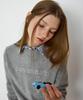 COVERNAT WOMAN Cooper Logo Knit Melange Grey