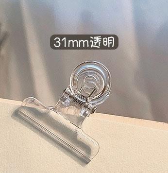 Acrylic transparent file snack plastic sealing clip small clip multifunctional simple swallowtail clip fixed