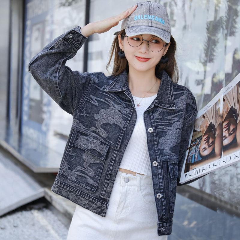 

Новая джинсовая куртка Жаккардовая куртка Black Cloud L чёрный