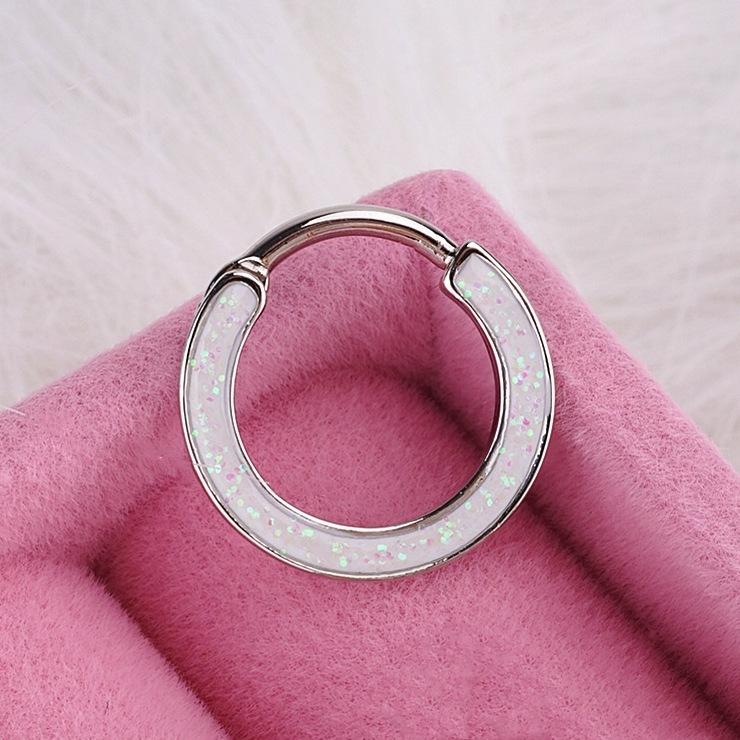 Heart Pearl Nose Rings Pointed Cone Love Lip Pierced Horseshoe Ring Skull Butterfly Nose Septum Piercing Earrings Tragus Jewelry