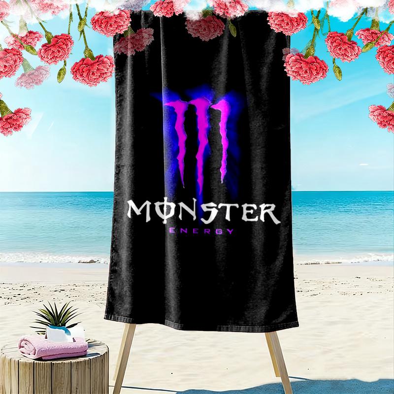 Monster Energy Towel, Large Soft Quick Dry Towel for Beach Camping Swimming