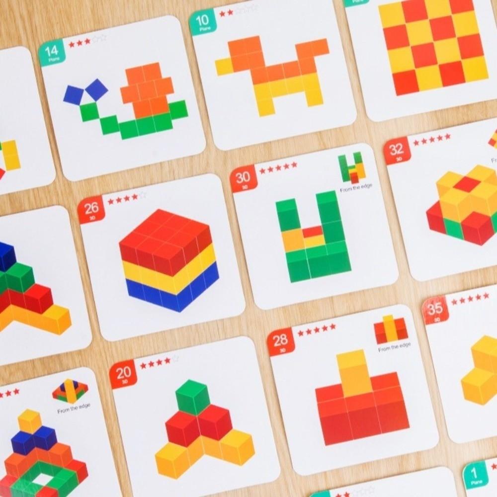 3D Wooden Puzzle Wooden Material Brain Development Toy Creative Educational Toy  Kids Play