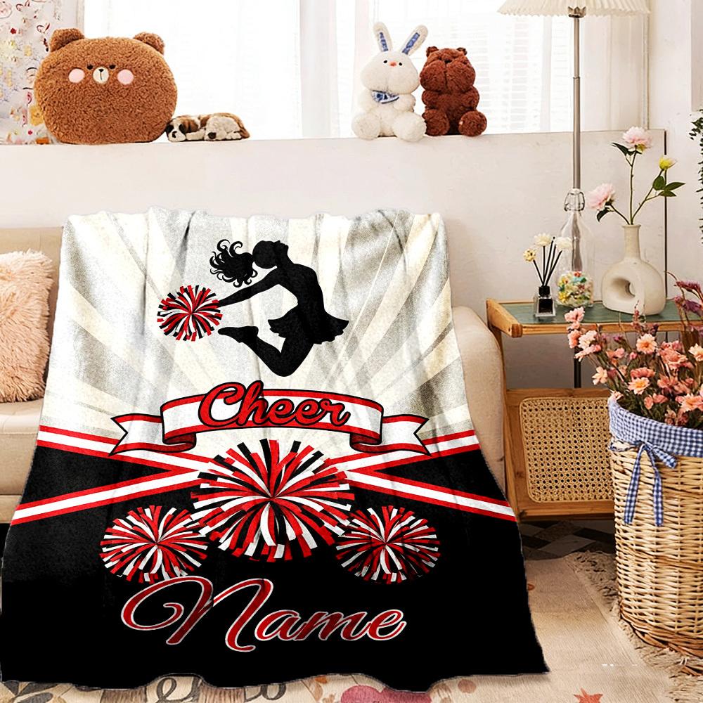 Cheerleading Home Customize Your Name Customize Your Name Blankets Comfortable Soft Lightweight Allseason Multipurpose Customize Your Name Blanket For