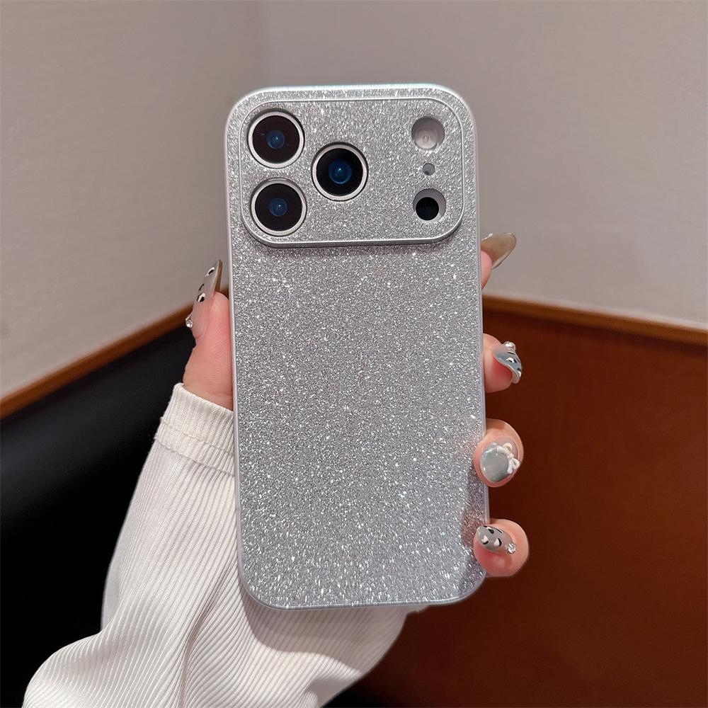 

Shockproof TPU Matte Bling Glitter Rhinestones Gem Diamond Phone Case For iPhone 17 16 15 14 13 12 11 Pro Max Plus Air Cover iPhone17 Pro